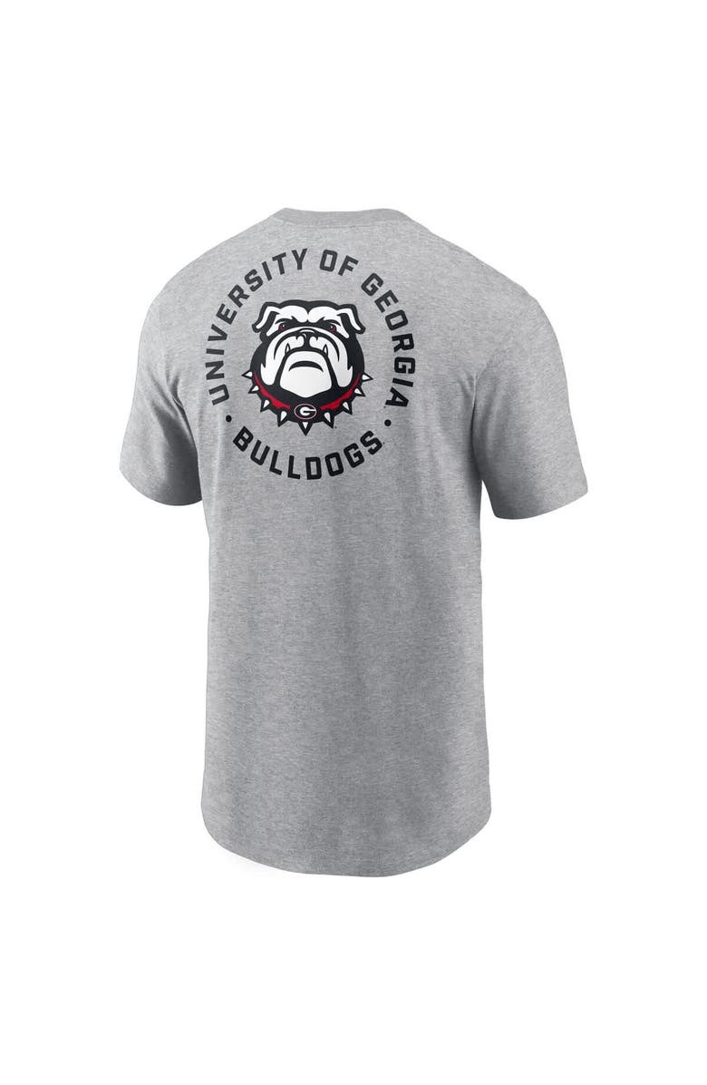 Nike Men's Nike Heather Gray Georgia Bulldogs Campus 2-Hit T-Shirt, Alternate, color, 