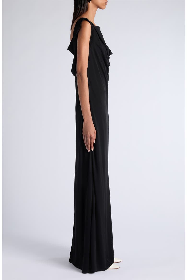 Crepe Viscose Jersey Dress, Alternate, color, 1010 DOUBLE BLACK