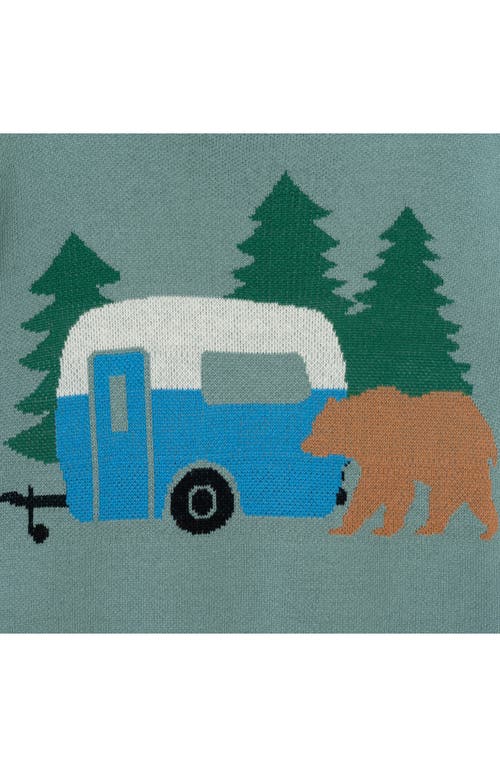 Andy & Evan Kids' Cotton Crewneck Sweater In Green