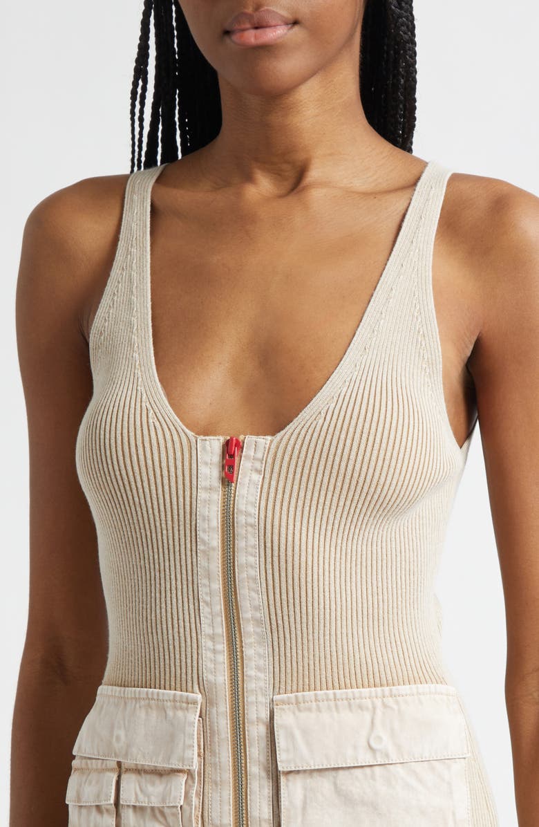 DIESEL<sup>®</sup> M-Gabrielle Cargo Minidress, Alternate, color, Khaki