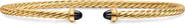 David Yurman Micro Cablespira Flex Bracelet in 18K Yellow Gold with Black Onyx, 2.6mm
