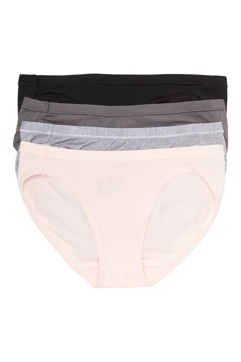 Ultimate Cool Comfort Bikini Panty - Pack of 4, Main, color, LIGHT BUFF/ SILVER/ GREY