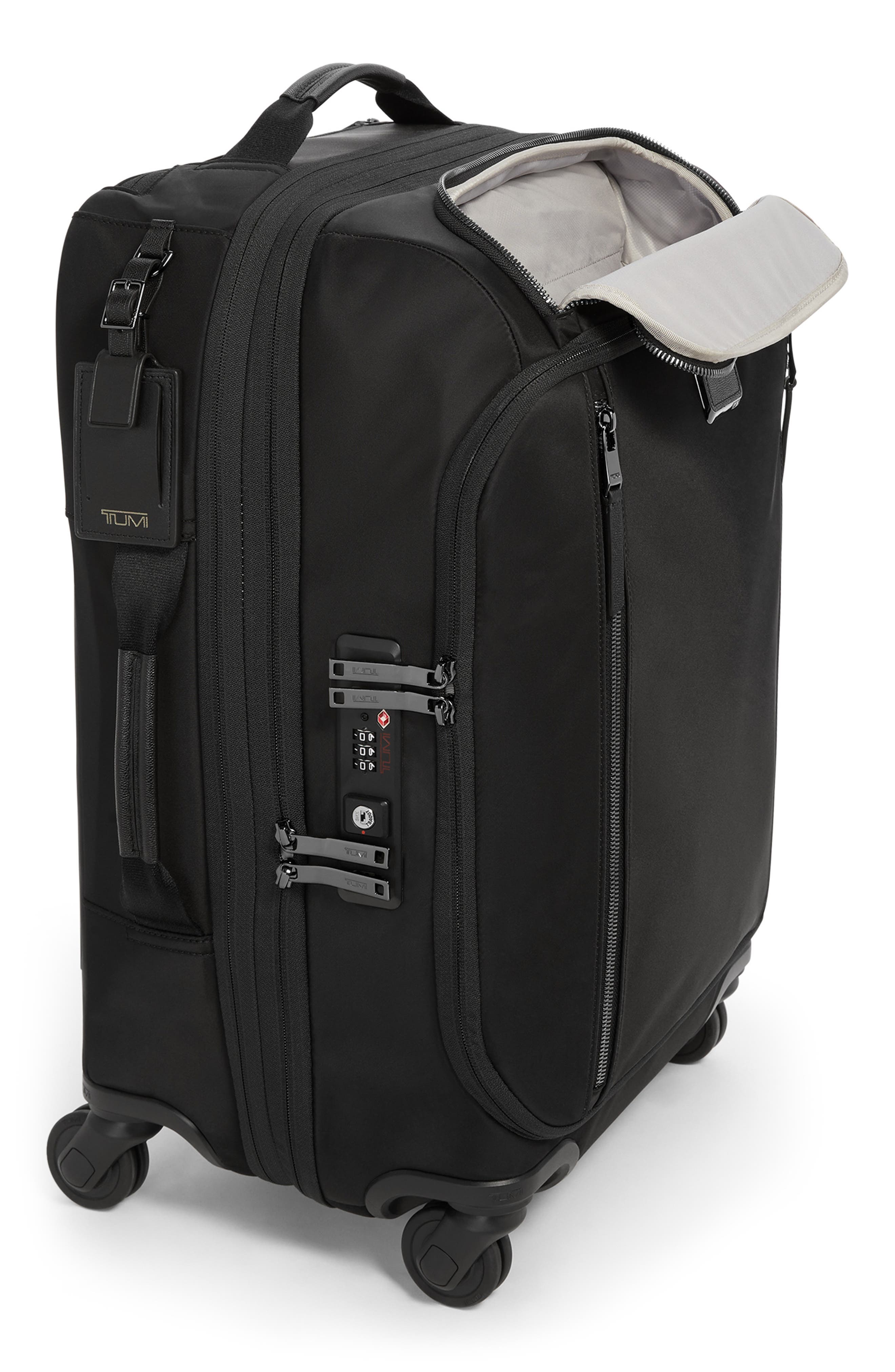 TUMI Léger 22-Inch International Wheeled Carry-On, Alternate, color, Black/ Gunmetal