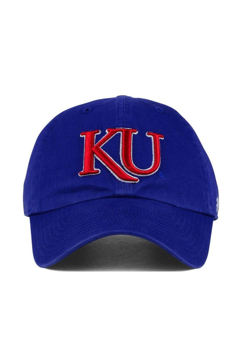 Men's '47 Royal Kansas Jayhawks Clean Up Adjustable Hat, Alternate, color, Royal