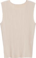 Issey Miyake Monthly Colors May Pleated Sleeveless Top