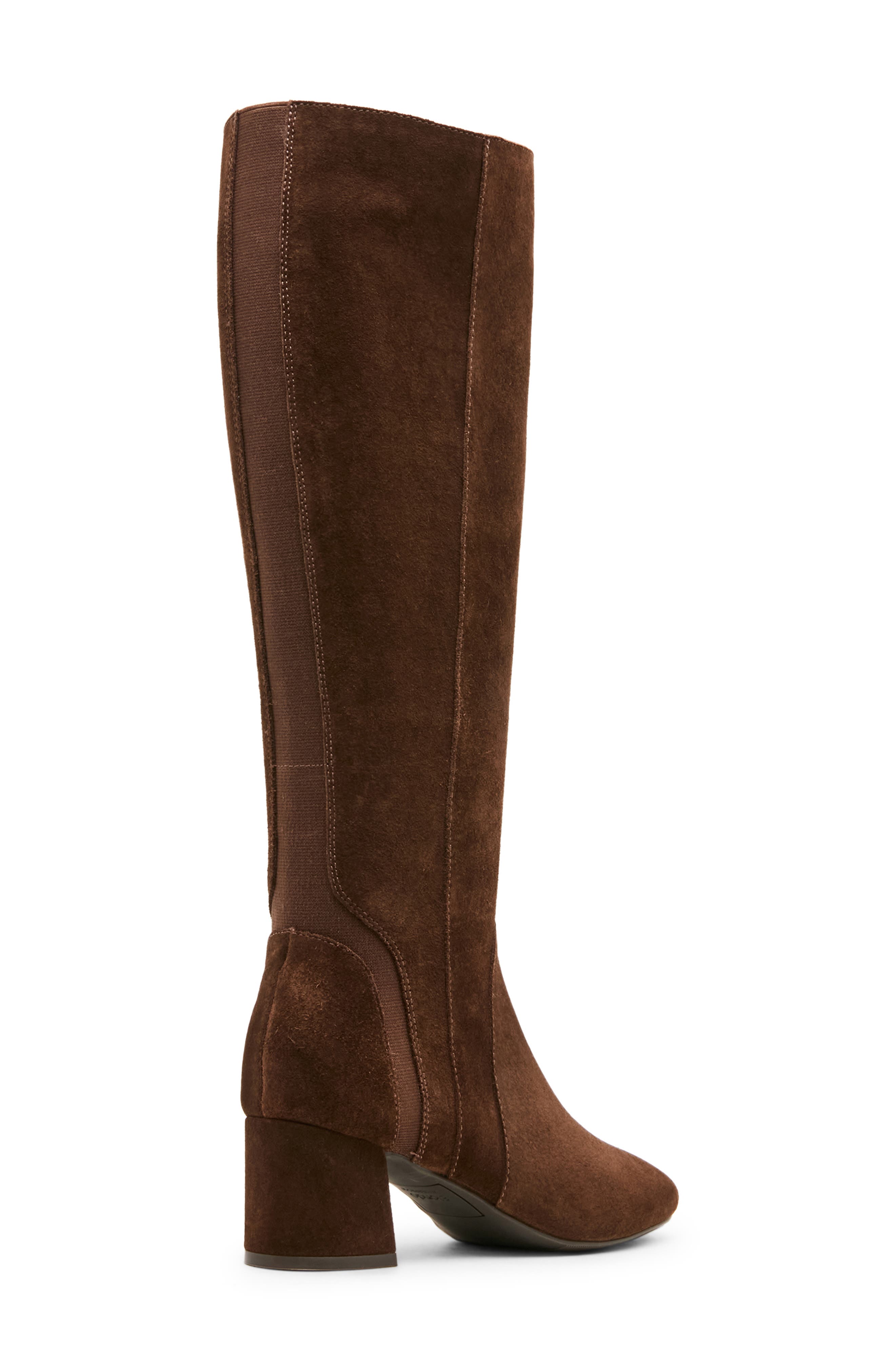 Amina Waterproof Knee High Boot, Alternate, color, CHOCOLATE SUEDE