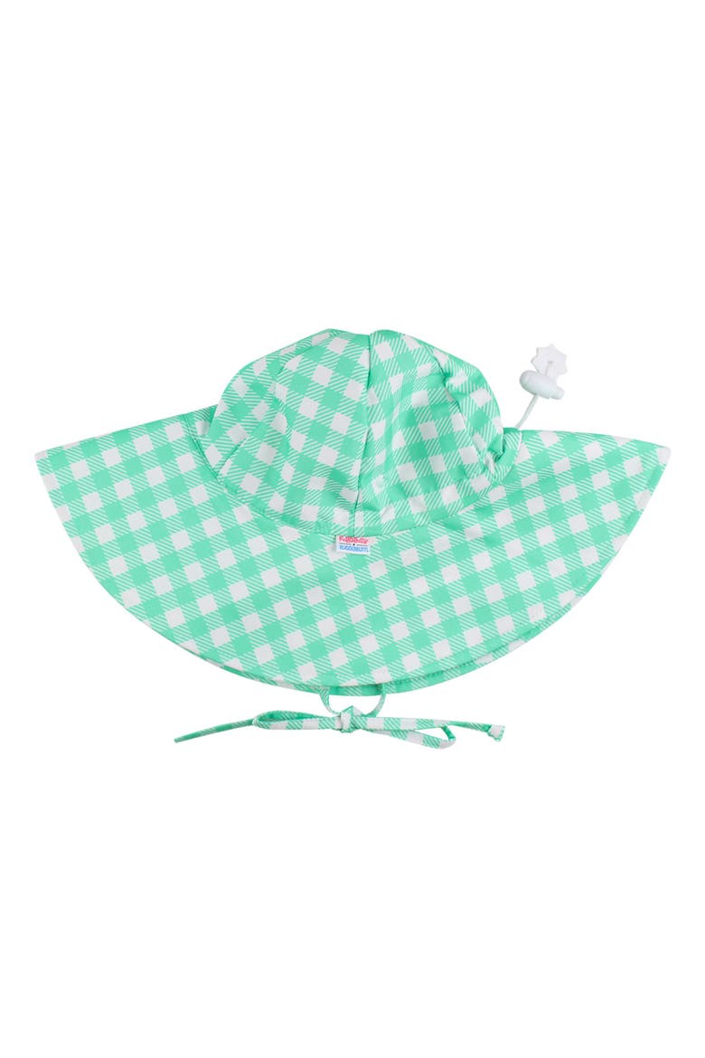 Unisex UPF50+ Sun Protective Hat, Main, color, Spring Green Gingham