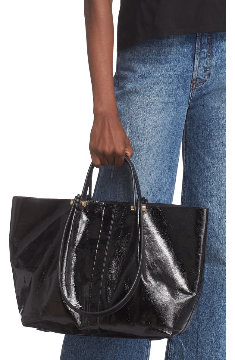 AllSaints Allington Leather Tote, Alternate, color,
