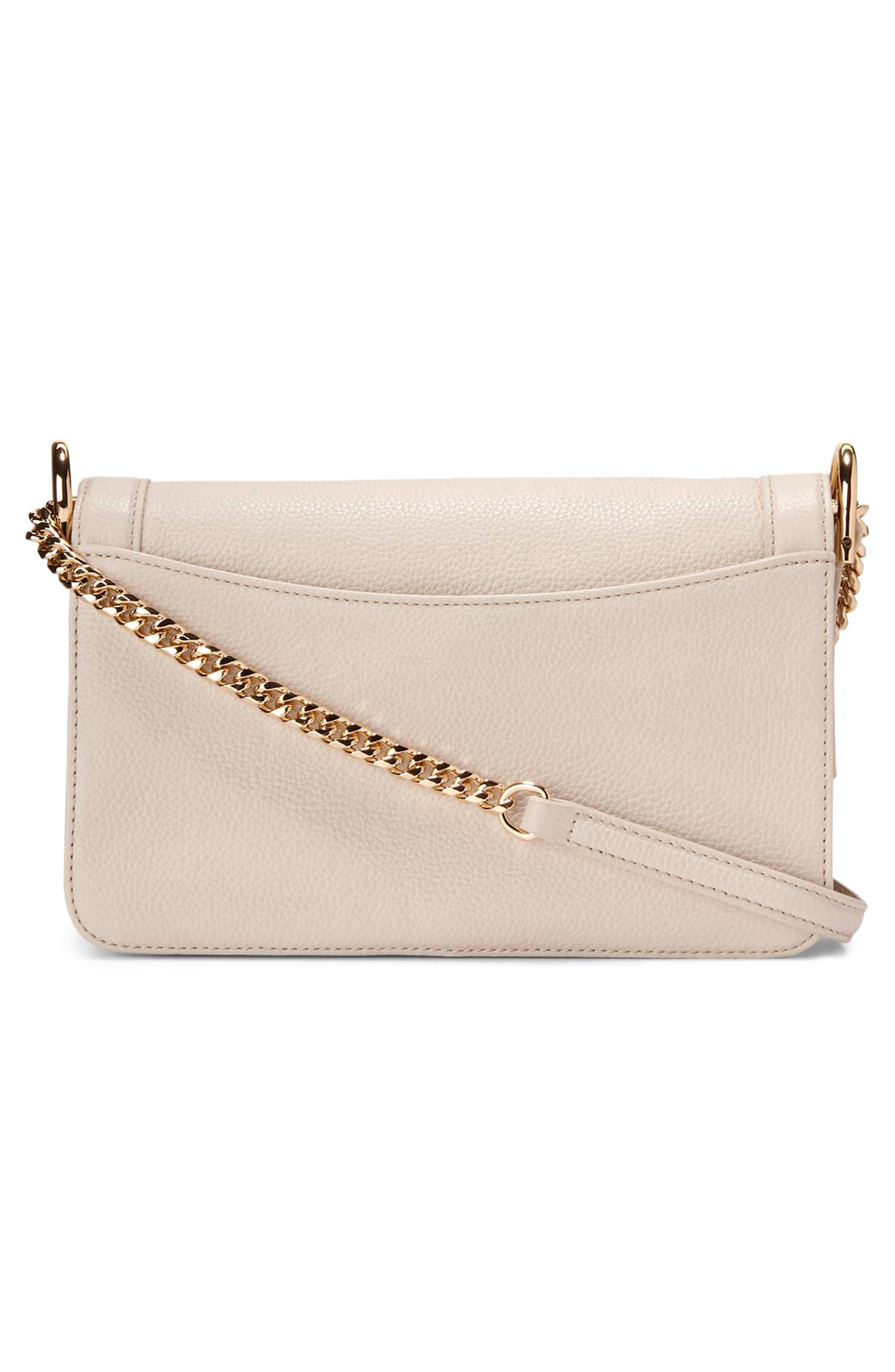 Daniella Leather Chain Shoulder Bag, Alternate, color, ANCIENT SCROLL