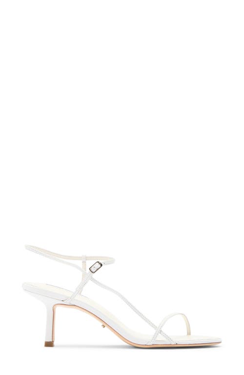 Tony Bianco Caprice Ankle Strap Sandal In White Kid