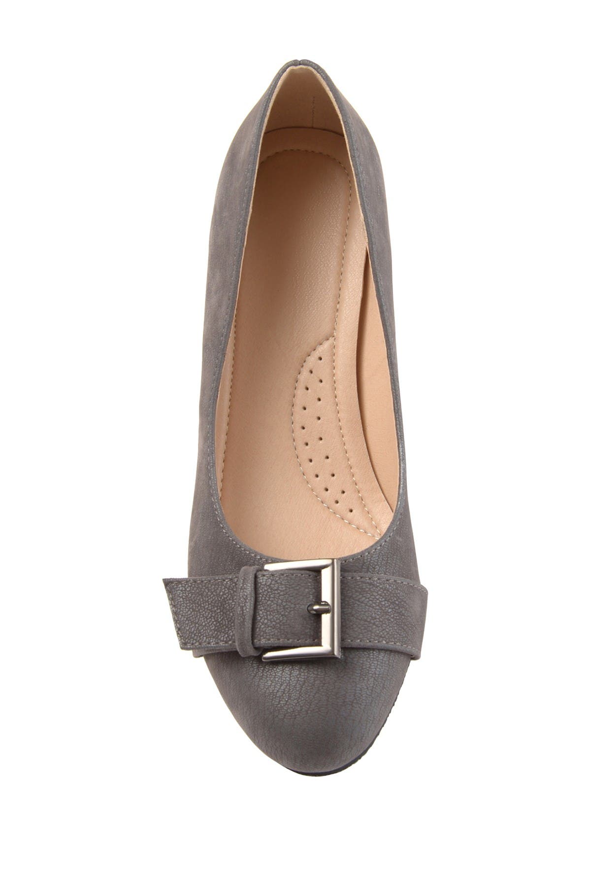 Journee Collection Graysn Wedge Pump, Alternate, color, Grey