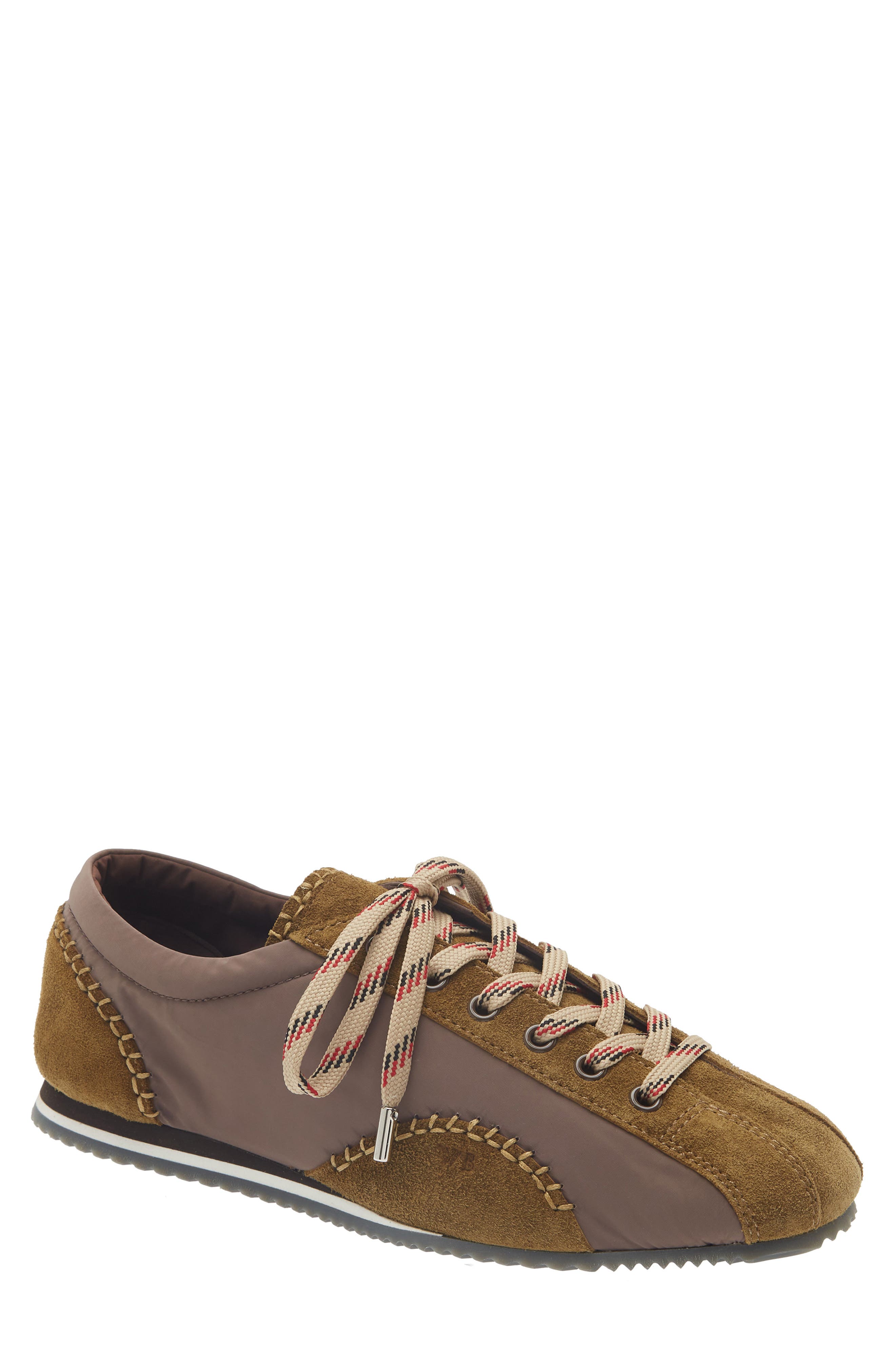 Wales Bonner Paris Leather & Suede Sneaker, Main, color, Olive/ Taupe