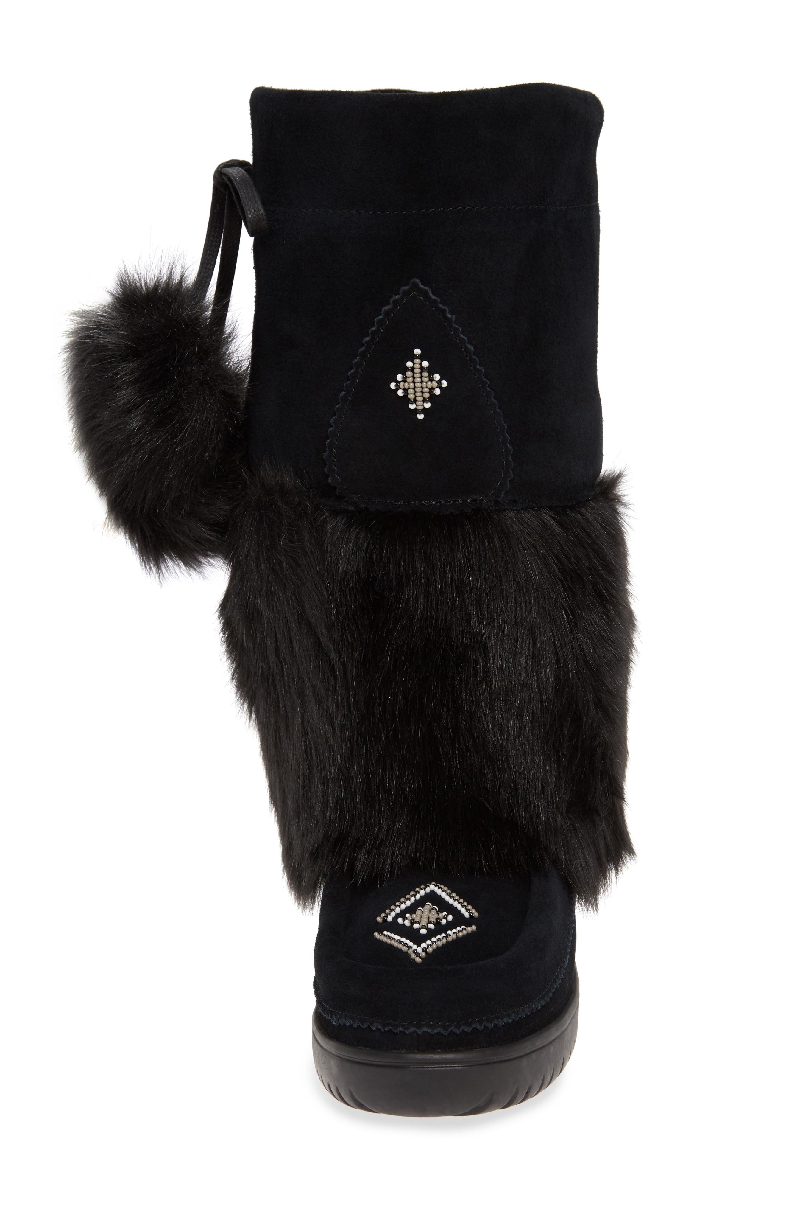 Manitobah Mukluks Snowy Owl Faux Fur Waterproof Snow Boot, Alternate, color, 