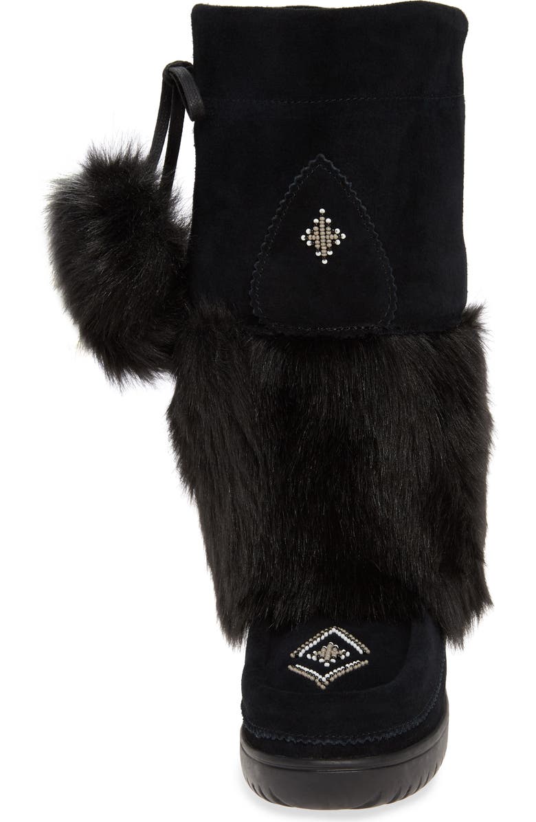 Manitobah Mukluks Snowy Owl Faux Fur Waterproof Snow Boot, Alternate, color,