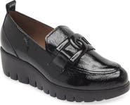 Wonders Lug Platform Wedge Loafer