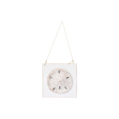 Sand Dollar Ceramic Coastal Christmas Tree Ornament