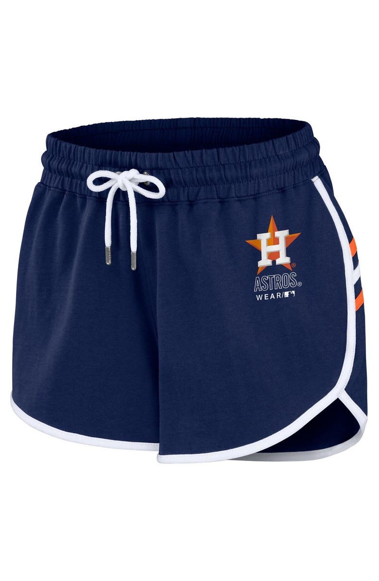 WEAR by Erin Andrews Women's WEAR by Erin Andrews Navy Houston Astros Logo Shorts, Alternate, color, 