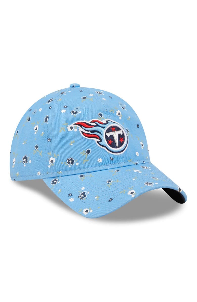 New Era Women's New Era Light Blue Tennessee Titans  Floral 9TWENTY Adjustable Hat, Alternate, color, 