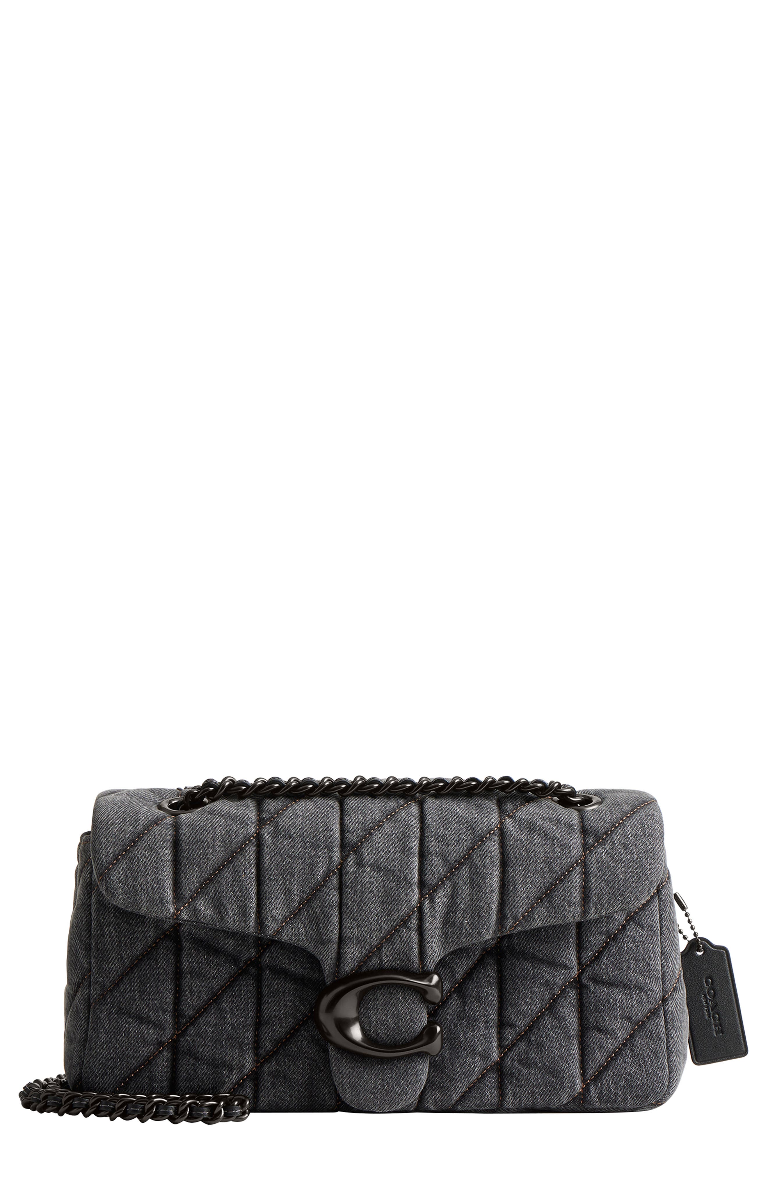 COACH Tabby 26 Quilted Denim Shoulder Bag, Main, color, 
