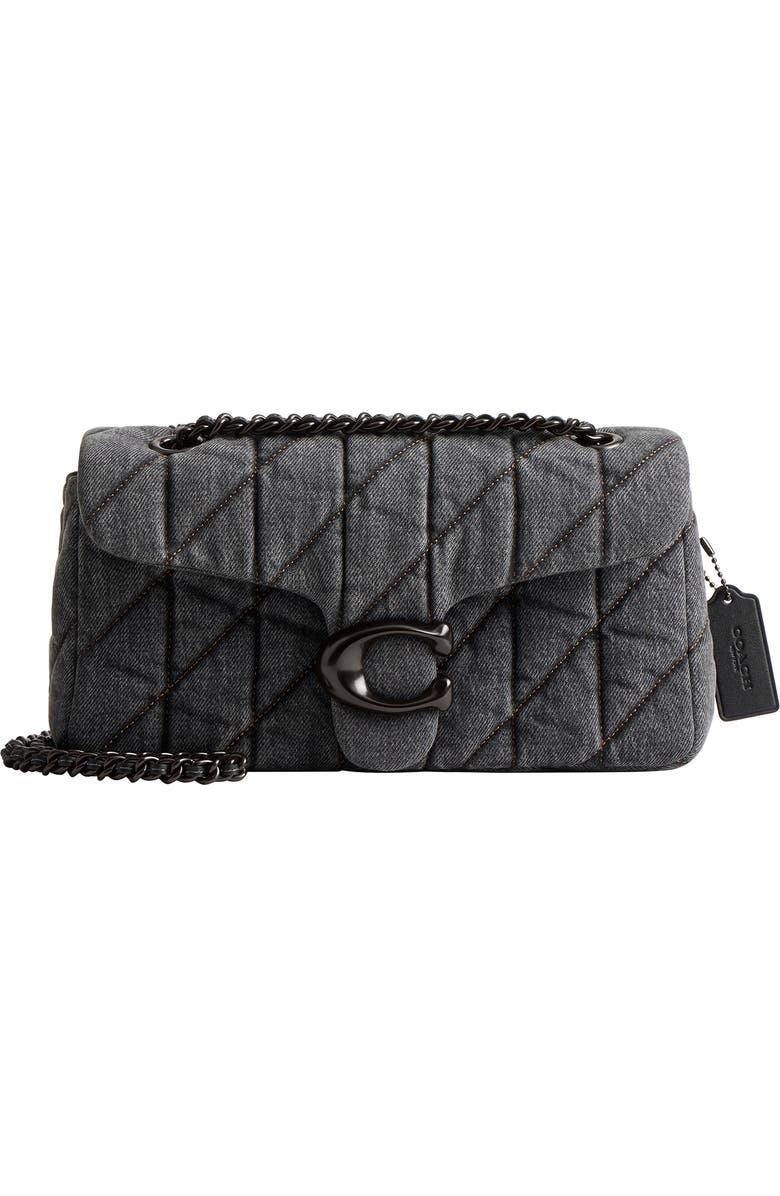COACH Tabby 26 Quilted Denim Shoulder Bag, Main, color,