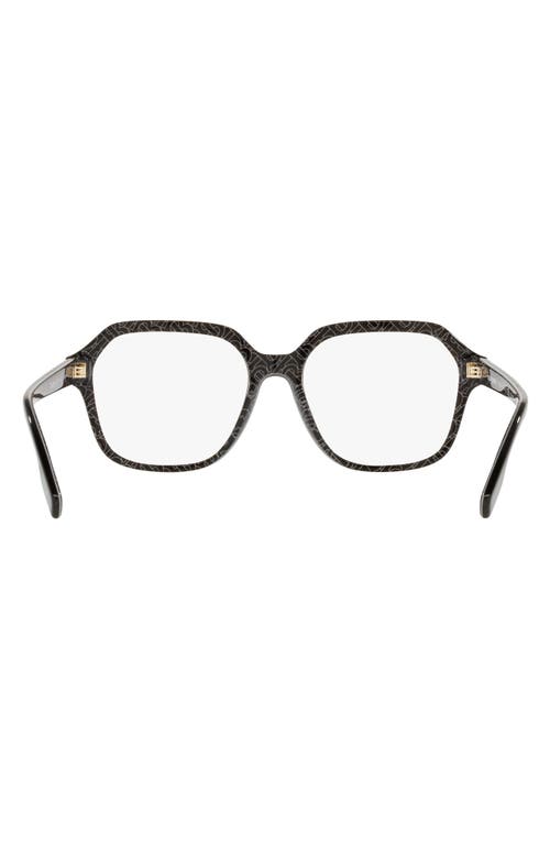 Burberry 54mm Square Optical Glasses In Brown