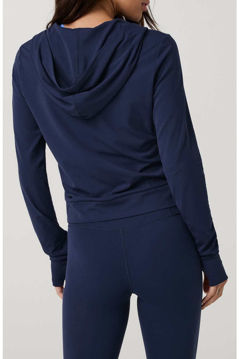 Allthefeels Full Zip Performance Hoodie, Alternate, color, BLUE COAST