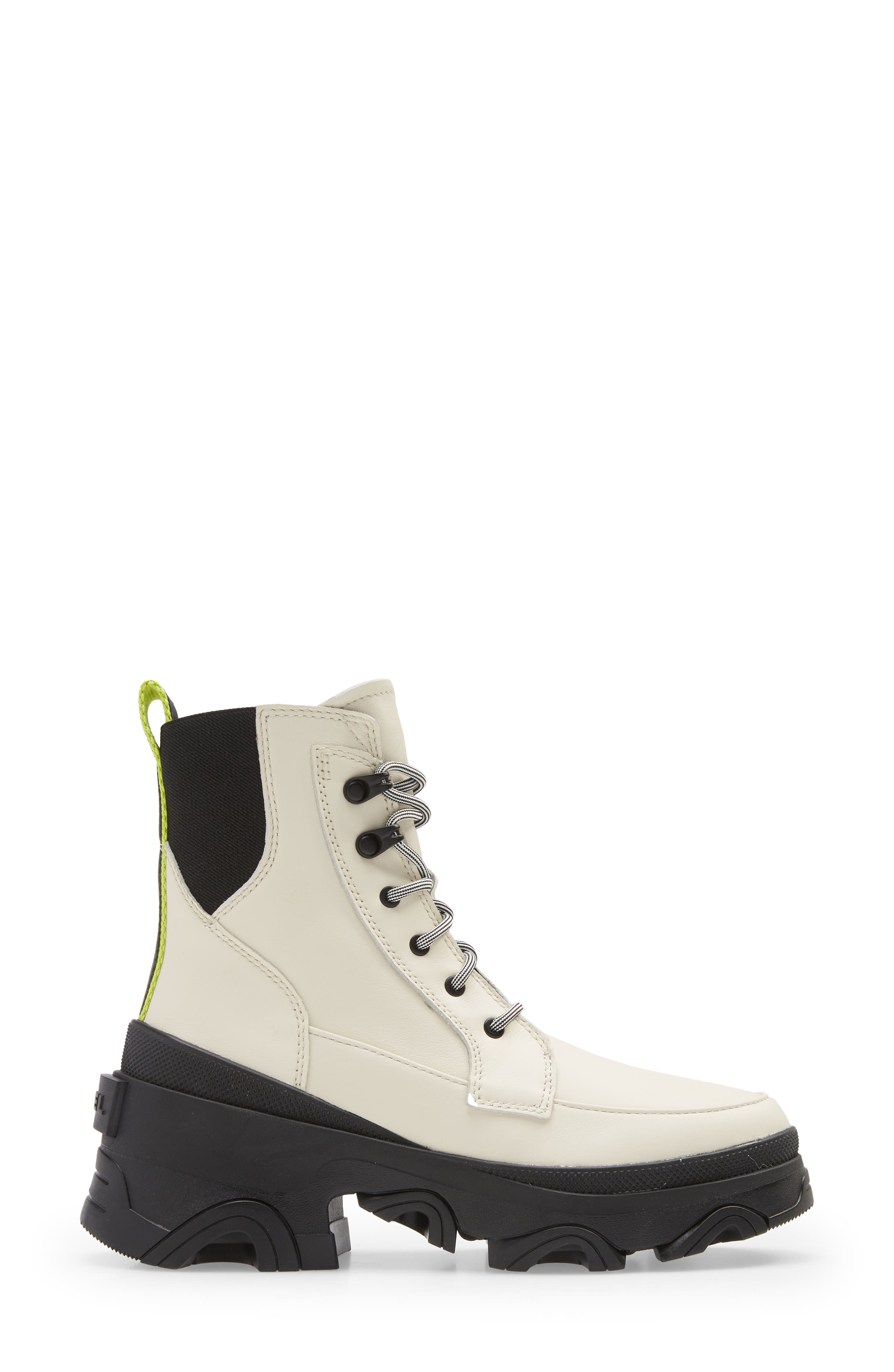 Brex™ Lace-Up Waterproof Bootie, Alternate, color, CHALK BLACK