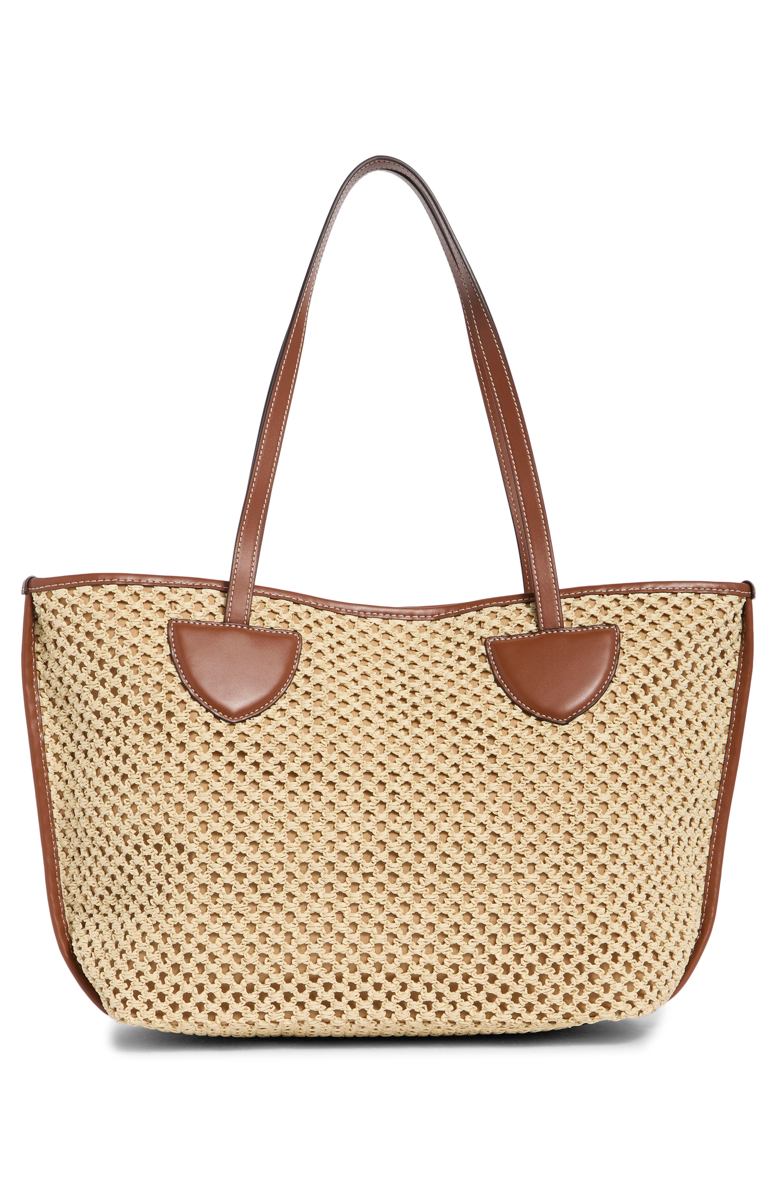 Marc Jacobs Large Woven Tote, Alternate, color, Natural