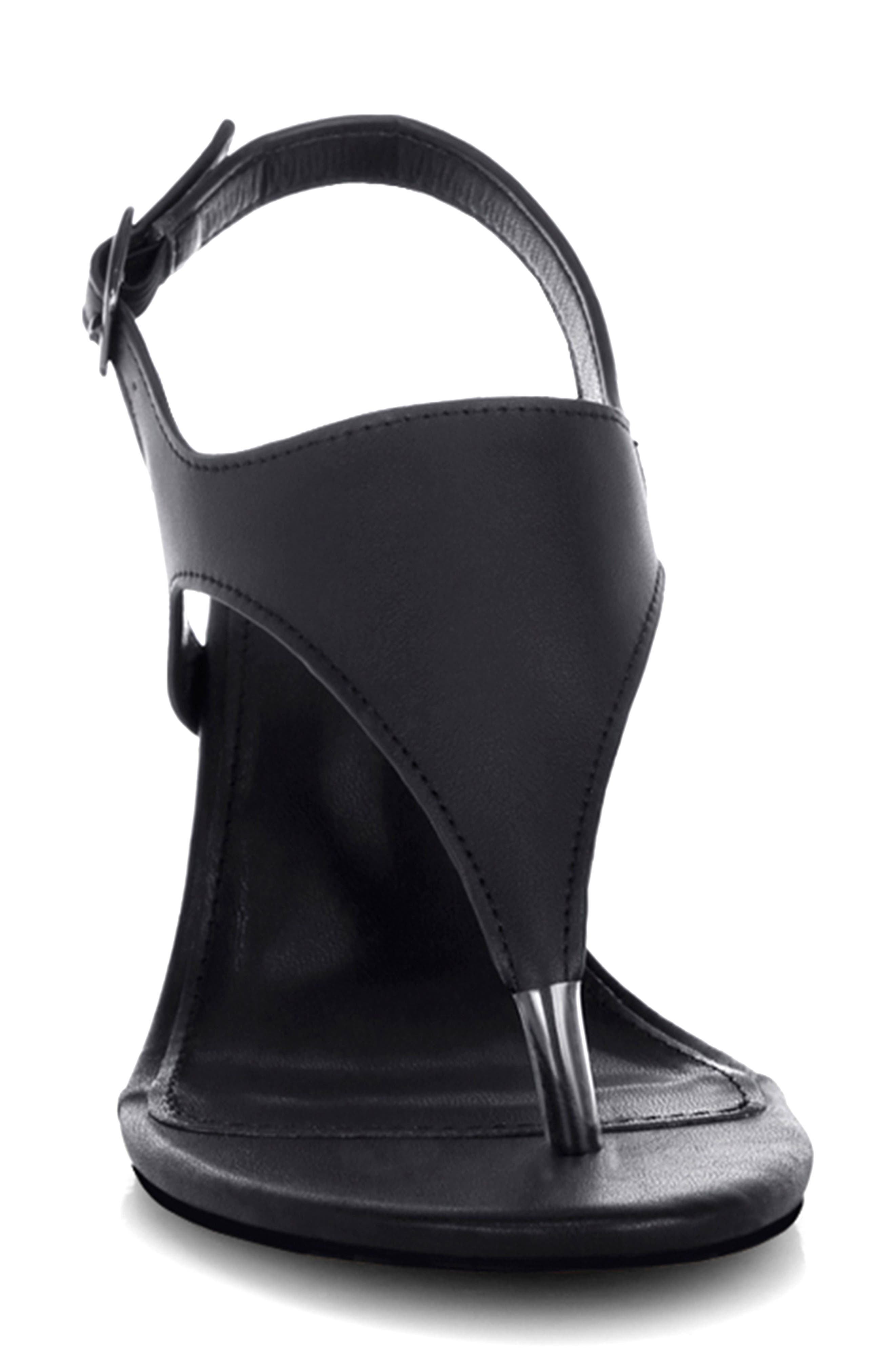 Wami Wedge Sandal, Alternate, color, BLACK
