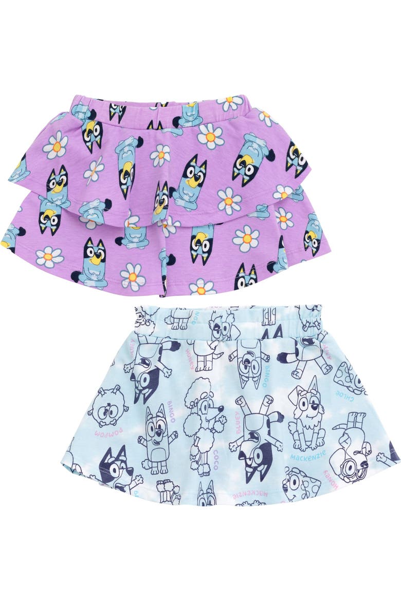 2-Piece Skort Set, Main, color, Bluey Lilac and Blue