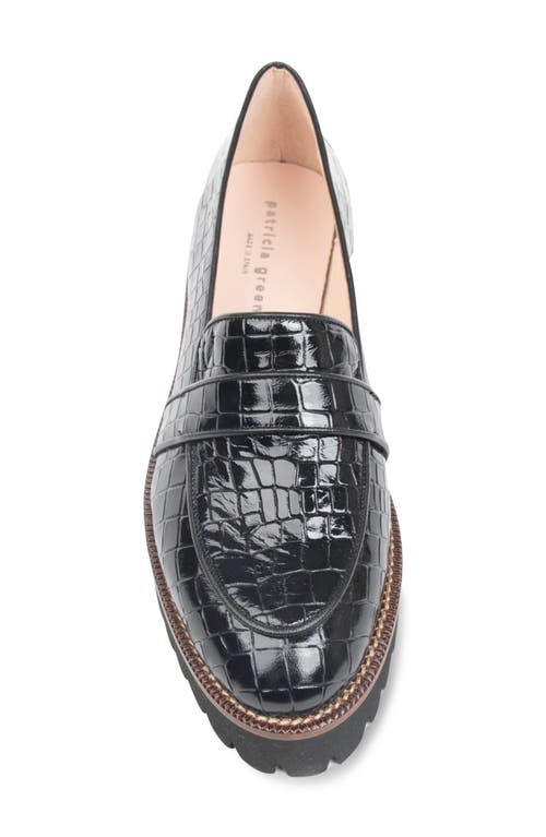 Patricia Green Vienna Lug Loafer In Black