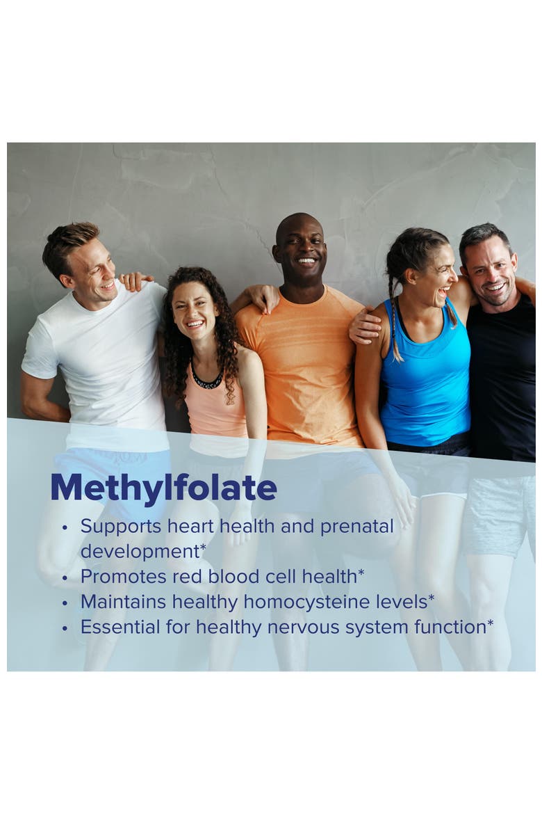 Methylfolate 5-MTHF MicroLingual Sublingual Tablets, Alternate, color, White