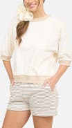 J.O.A. Cotton Blend Knit Top