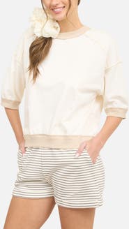 J.O.A. Cotton Blend Knit Top