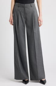 Nordstrom Heathered Wide Leg Pants