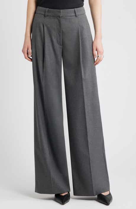 Nordstrom Heathered Wide Leg Pants