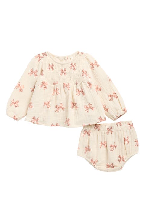 Sophia Bow Top & Bloomers Set