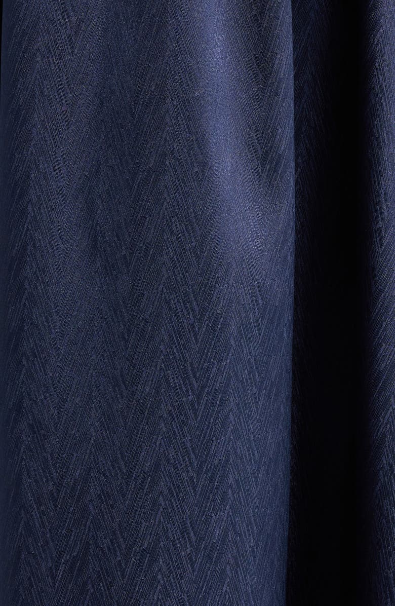 SUGARLIPS Fabiola Long Sleeve Satin Midi Dress, Alternate, color, Navy