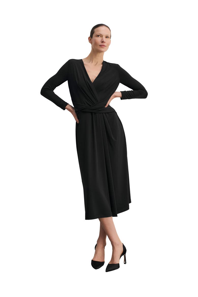 Auletta Jersey Dress, Main, color, Black