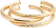 Nordstrom Set of 3 Twist Cuff Bracelets