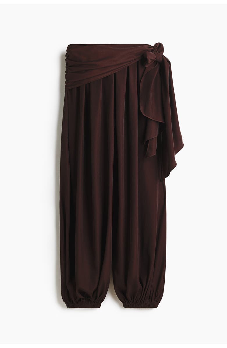 H&M Balloon-leg pants, Alternate, color, Dark Brown