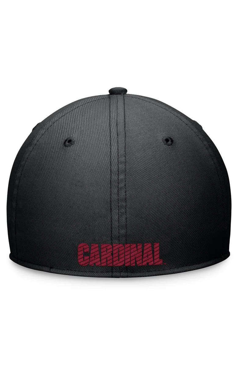 Nike Unisex Nike Black Stanford Cardinal 2024 Sideline Rise Swoosh Flex Hat, Alternate, color, Black