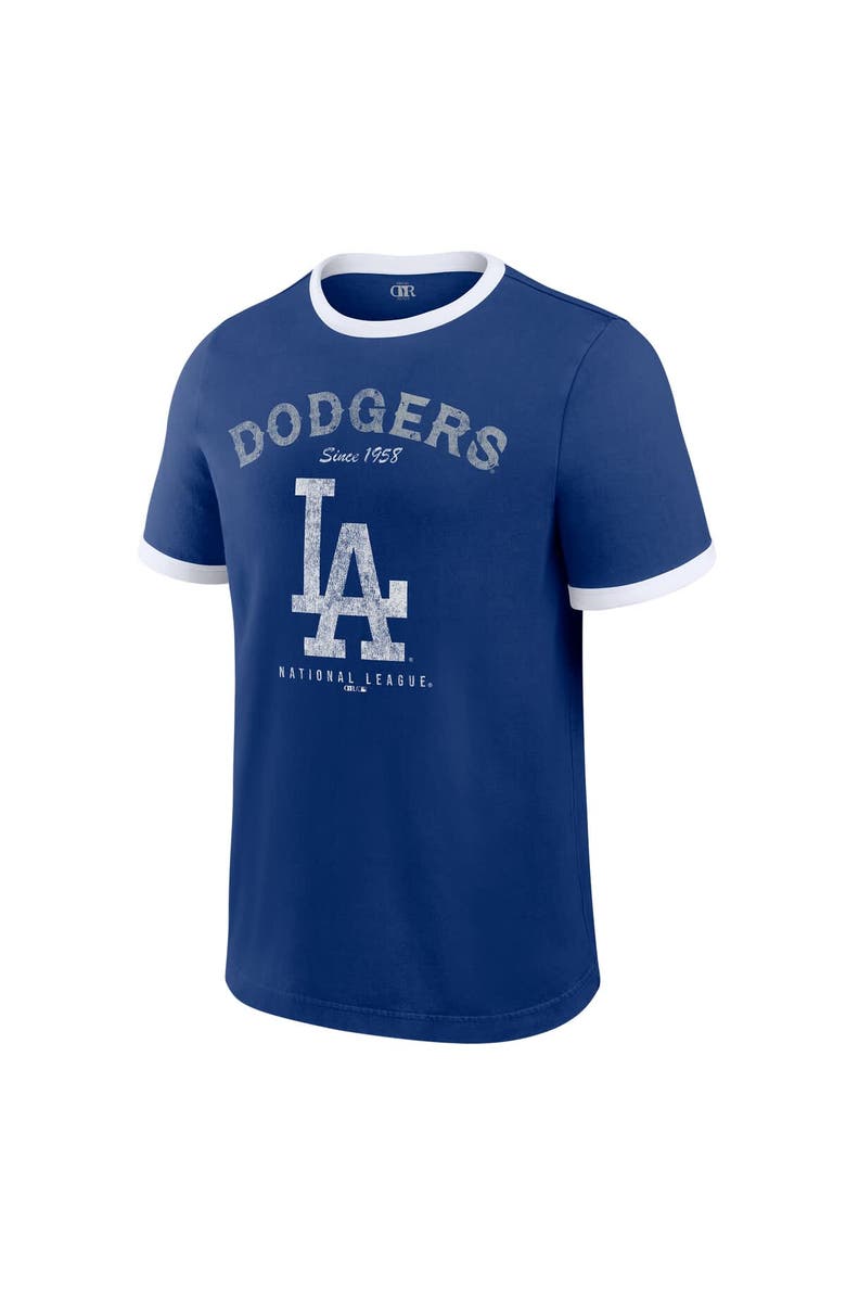 Darius Rucker Collection by Fanatics Men's Darius Rucker Collection by Fanatics Royal Los Angeles Dodgers Washed Ringer T-Shirt, Alternate, color, Royal