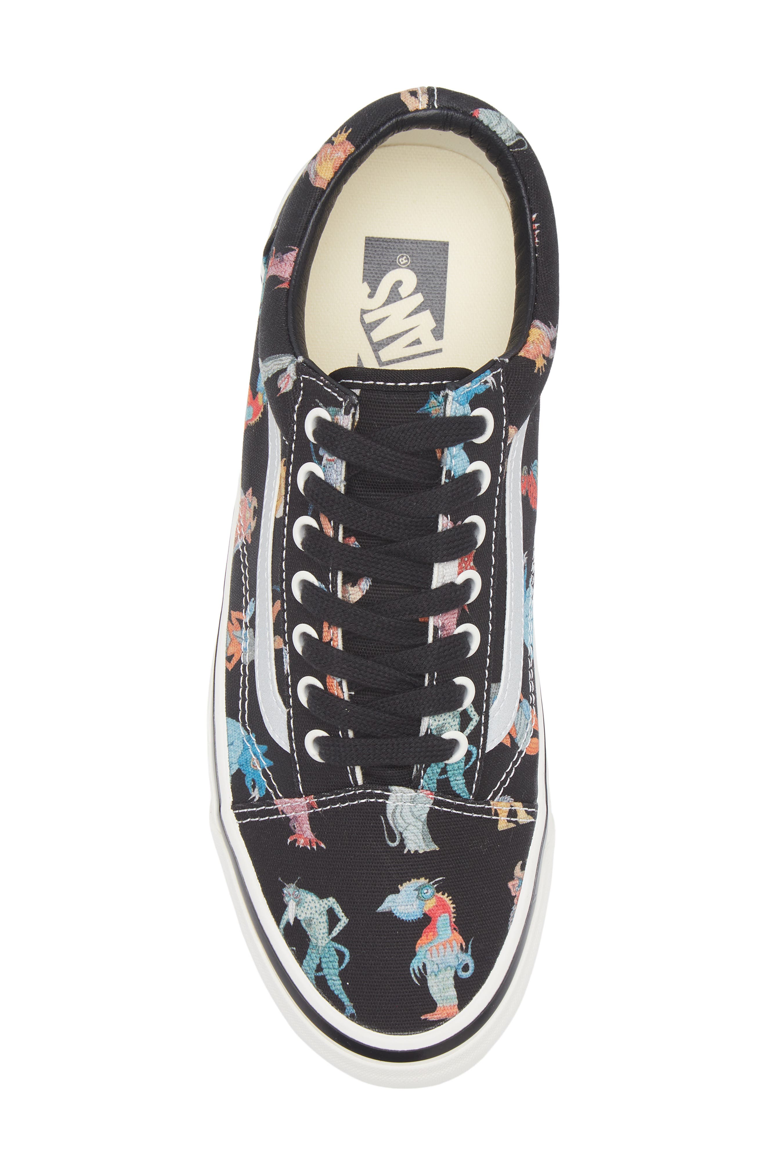 Vans x Undercover 'Monster' Old Skool Sneaker, Alternate, color, Undercover Monster Black