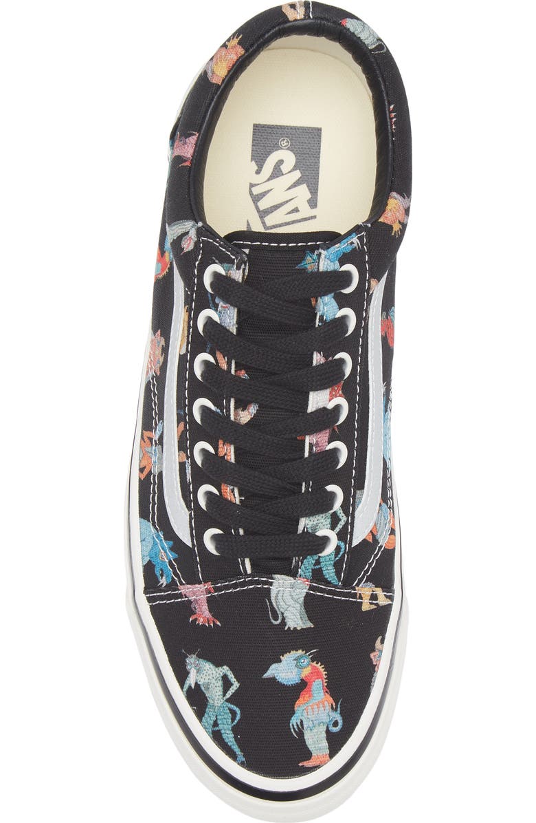 Vans x Undercover 'Monster' Old Skool Sneaker, Alternate, color, Undercover Monster Black