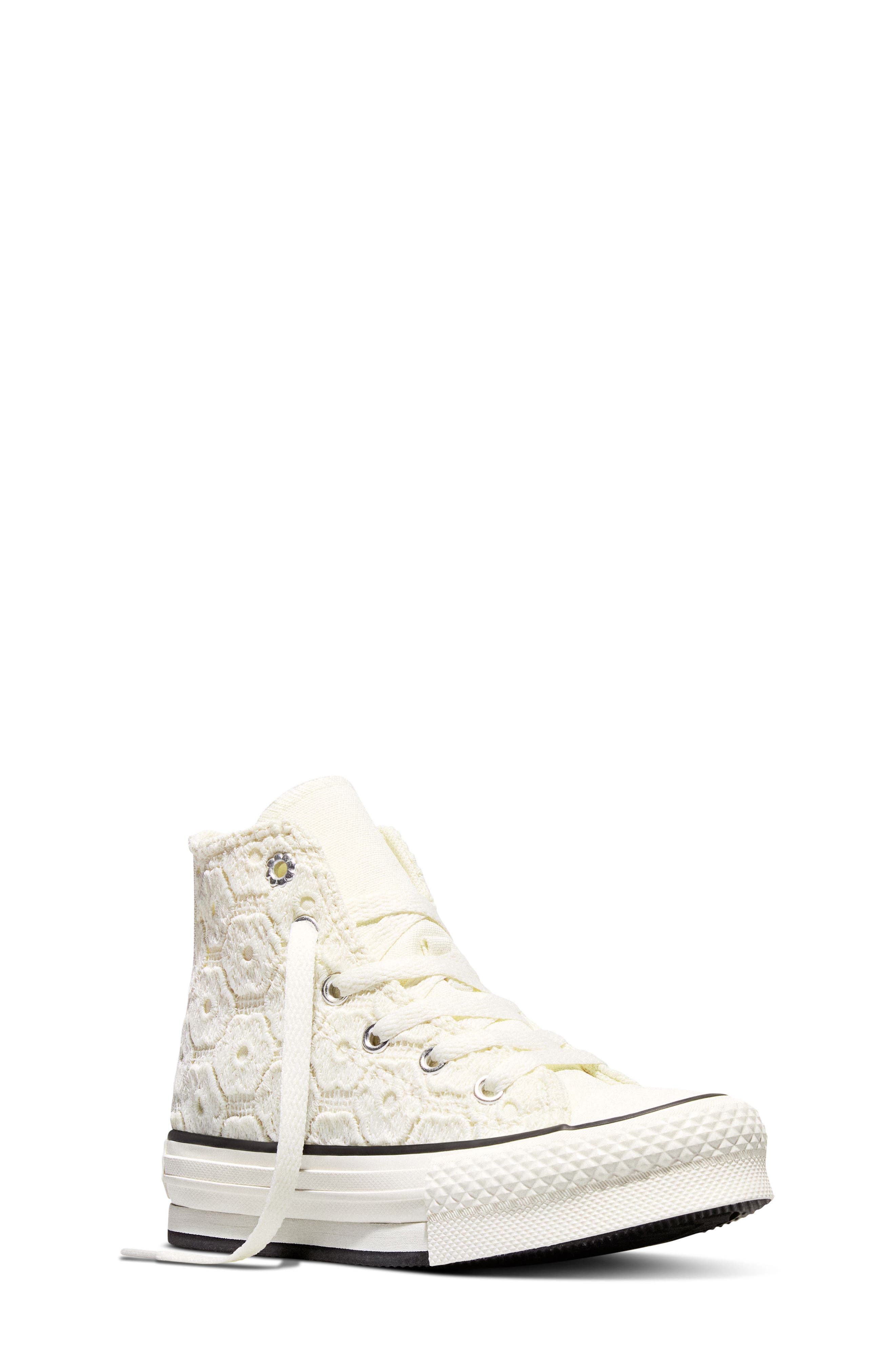 Kids' Chuck Taylor® All Star® EVA Lift High Top Sneaker, Main, color, EGRET/ BLACK/ EGRET