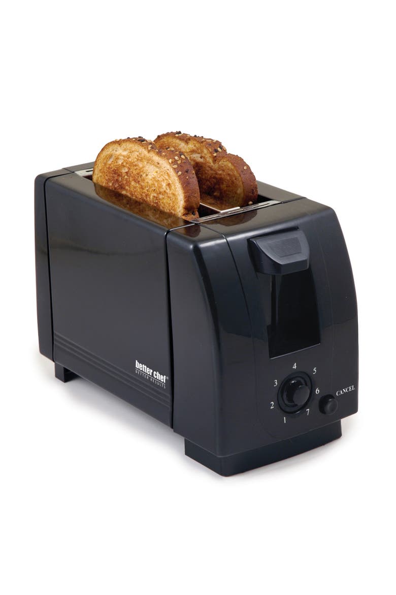 2-Slice Black Toaster, Alternate, color, Black