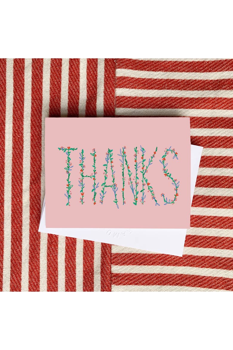 Thank You Greeting Card Pack (3ct) "Thanks Pink", Alternate, color, Multi-Pack