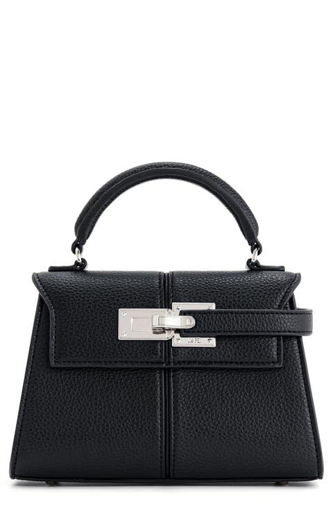 Elise Faux Leather Top Handle Bag