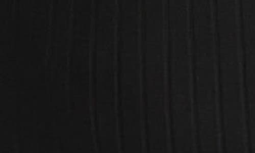 Lafayette 148 New York Macramé Yoke Fringe Hem Knit Dress In Black